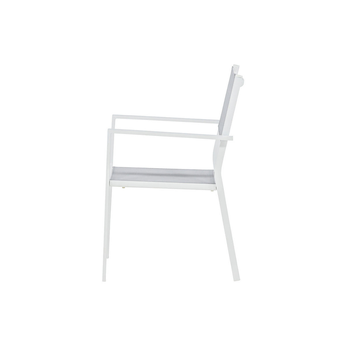 GARTENSTUHL - Weiß, Kunststoff (57/88/61cm) - home24