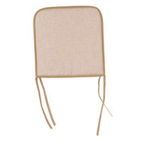 STUHLKISSEN mit Schleifen 38/38 cm - Hellbraun, Kunststoff (38cm) - Giftdecor