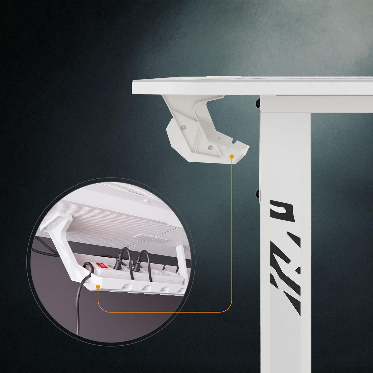 SCHREIBTISCH X-Mate - Weiß, Holzwerkstoff (60/140/75cm)