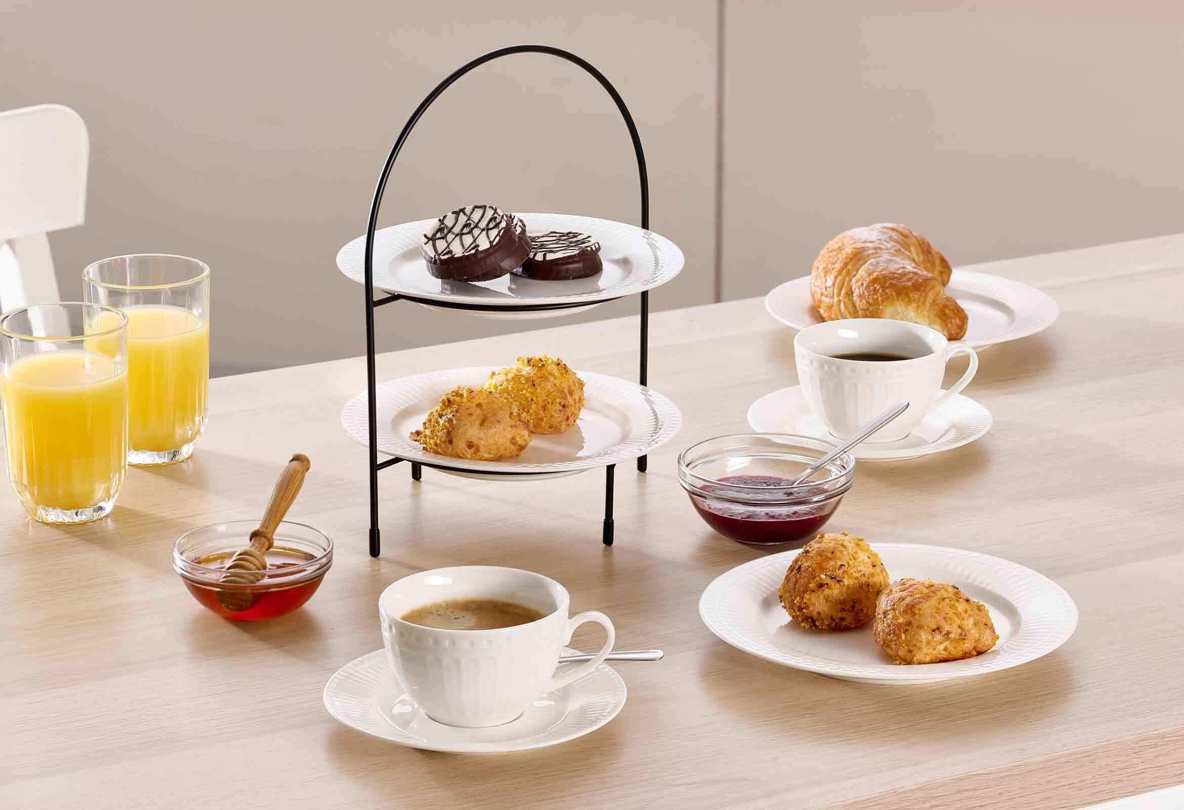 Thumbnail - Ritzenhoff Breker Etagère, Schwarz, Weiß, Metall, Rund, 28 cm, Tischkultur & Servieren, Etageren