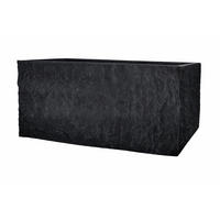 PFLANZKASTEN The Rock 33x83x38 cm, Steinoptik Anthrazit, Fiberstone - Anthrazit, Kunststoff (83/73/33cm) - dasmöbelwerk