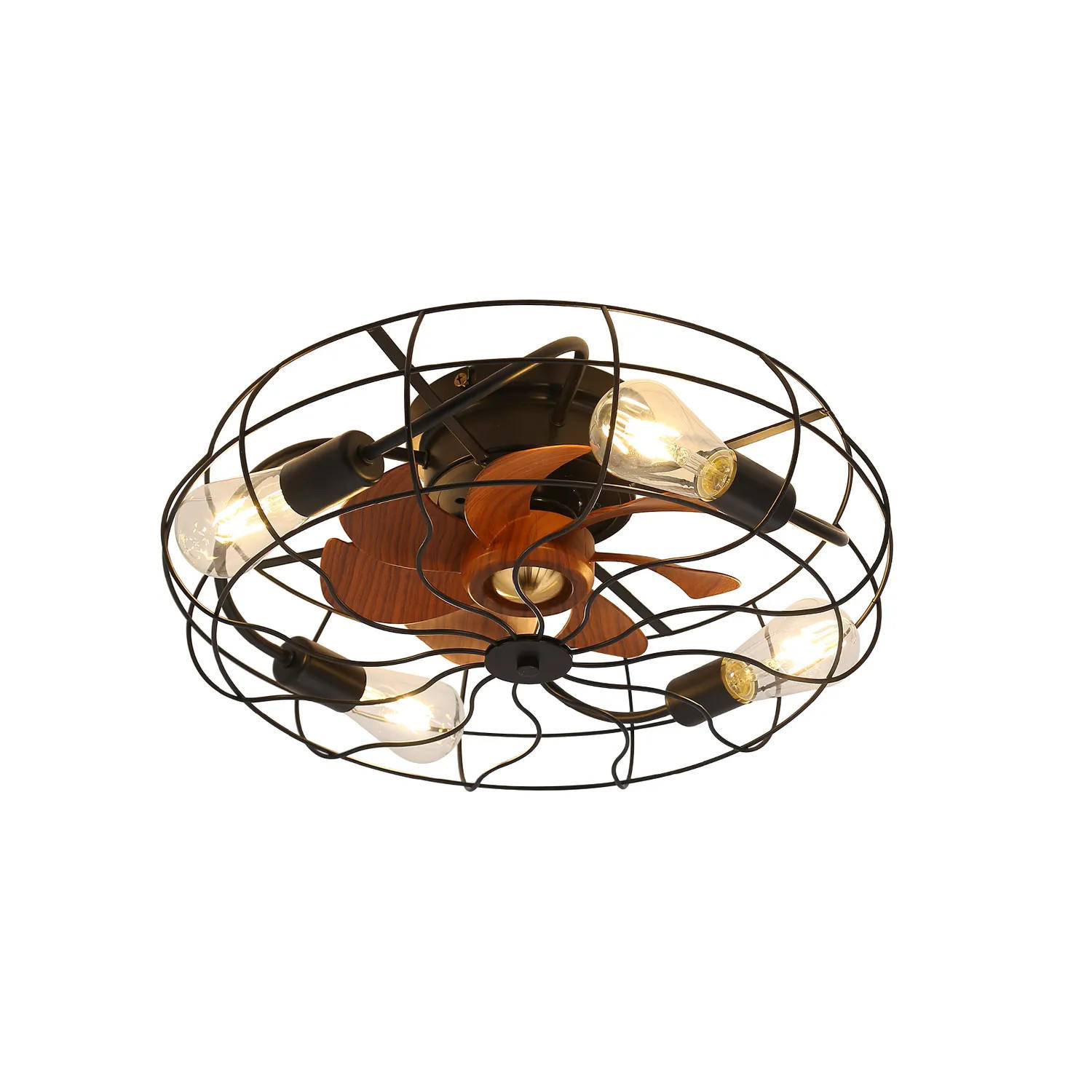 ComfortXL Deckenventilator Schwarz 50.8x25x50.8 cm