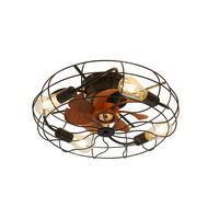 DECKENVENTILATOR DE-16317 20 Zoll Industrie mit Käfig & 7 Flügeln Schwarz - Schwarz, Kunststoff/Metall (50.8/50.8/25cm) - ComfortXL