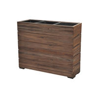 PFLANZKASTEN Colorado 1, 79x28x62 cm, Akazienholz, Braun - Dunkelbraun, Holz (28/62/79cm) - dasmöbelwerk