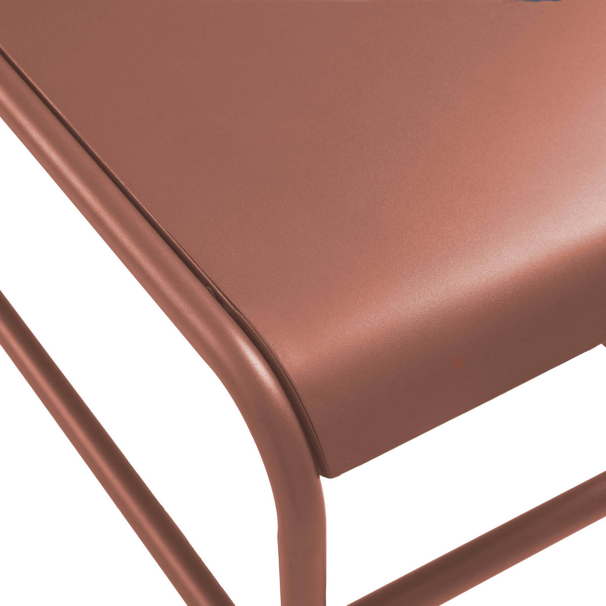 BEISTELLTISCH, terrakotta - Braun, Metall (85/40/30cm) - Oviala
