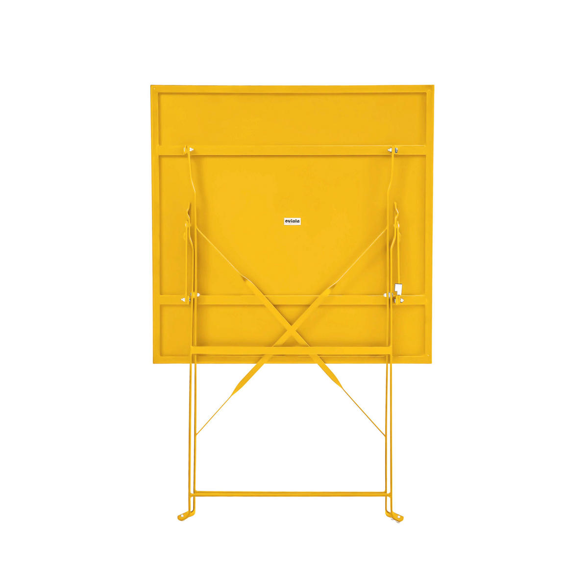 GARTENTISCH , klappbar, Gelb - Gelb, Metall (60/60/71cm) - Oviala