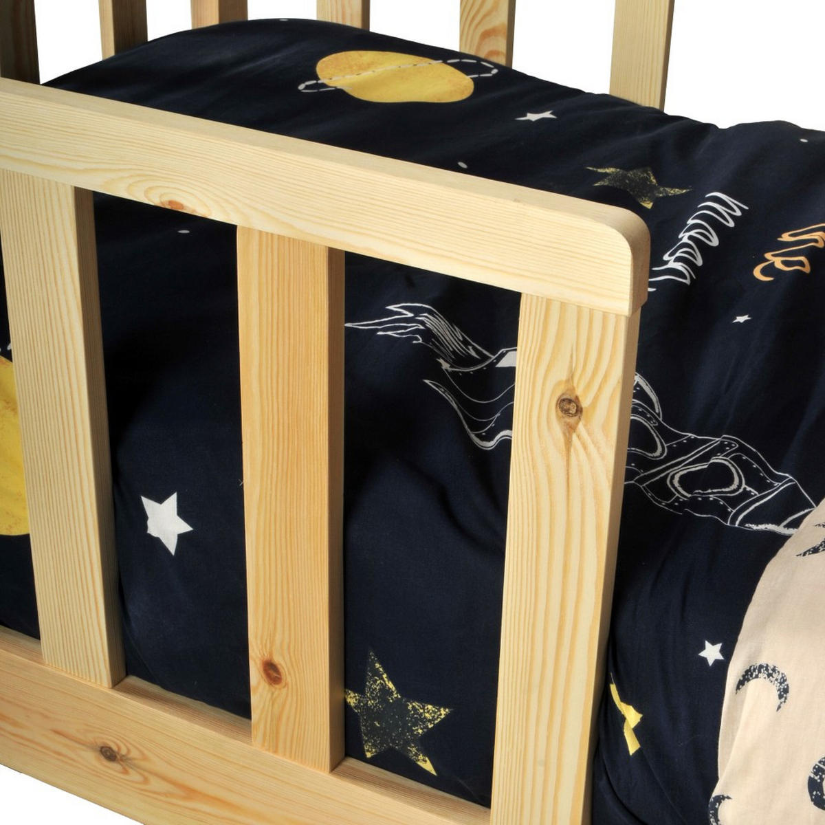 HAUSBETT KIWI mit Lattenrost / Kinderbett 70x140 - Naturholz - Naturfarben, Holz (70/140cm) - Weber Industries