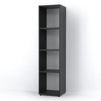 RAUMTEILER Ludus Schwarz 142.5 x 36.2 cm - Schwarz, Holzwerkstoff (142.5/36.2/33cm) - Vicco