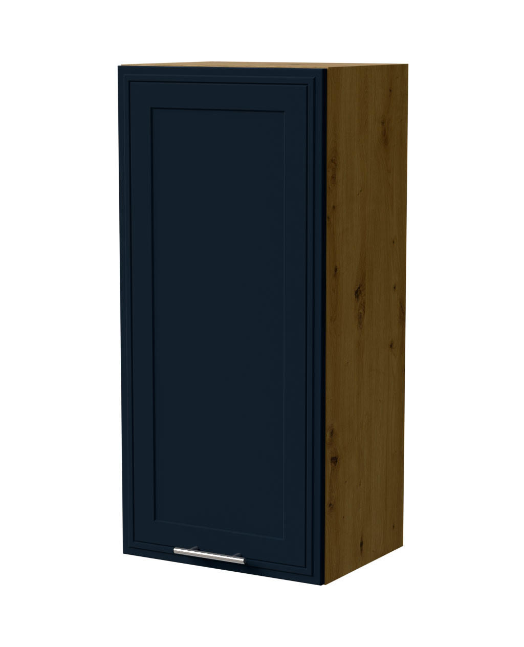 Feldmann-Wohnen Hängeschrank Dunkelblau, Eiche Artisan 45x96x32.5 cm