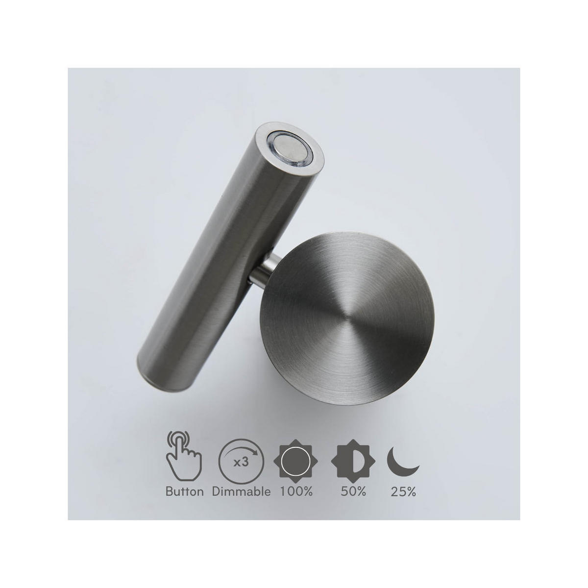 WANDLEUCHTE Isévia, Silber/Chrom, 10cm - Chromfarben, Metall (9/9/10cm) - KOSILUM