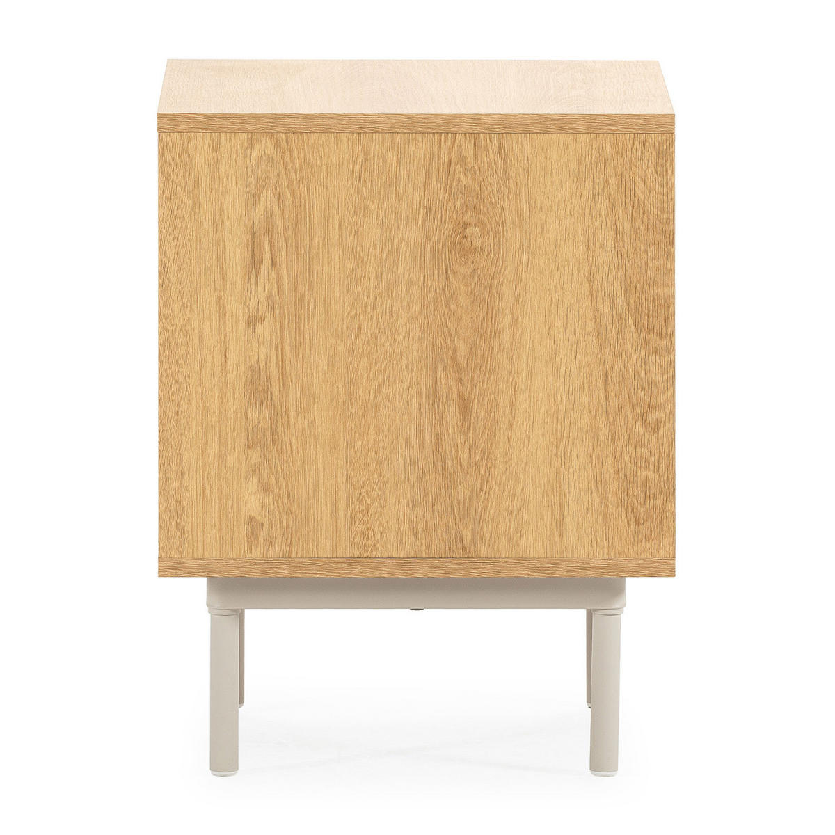 NACHTTISCH Cuzco 2 schubladen Eichenfarbe/grau - Grau, Holzwerkstoff (40/52/40cm) - VS Venta-stock