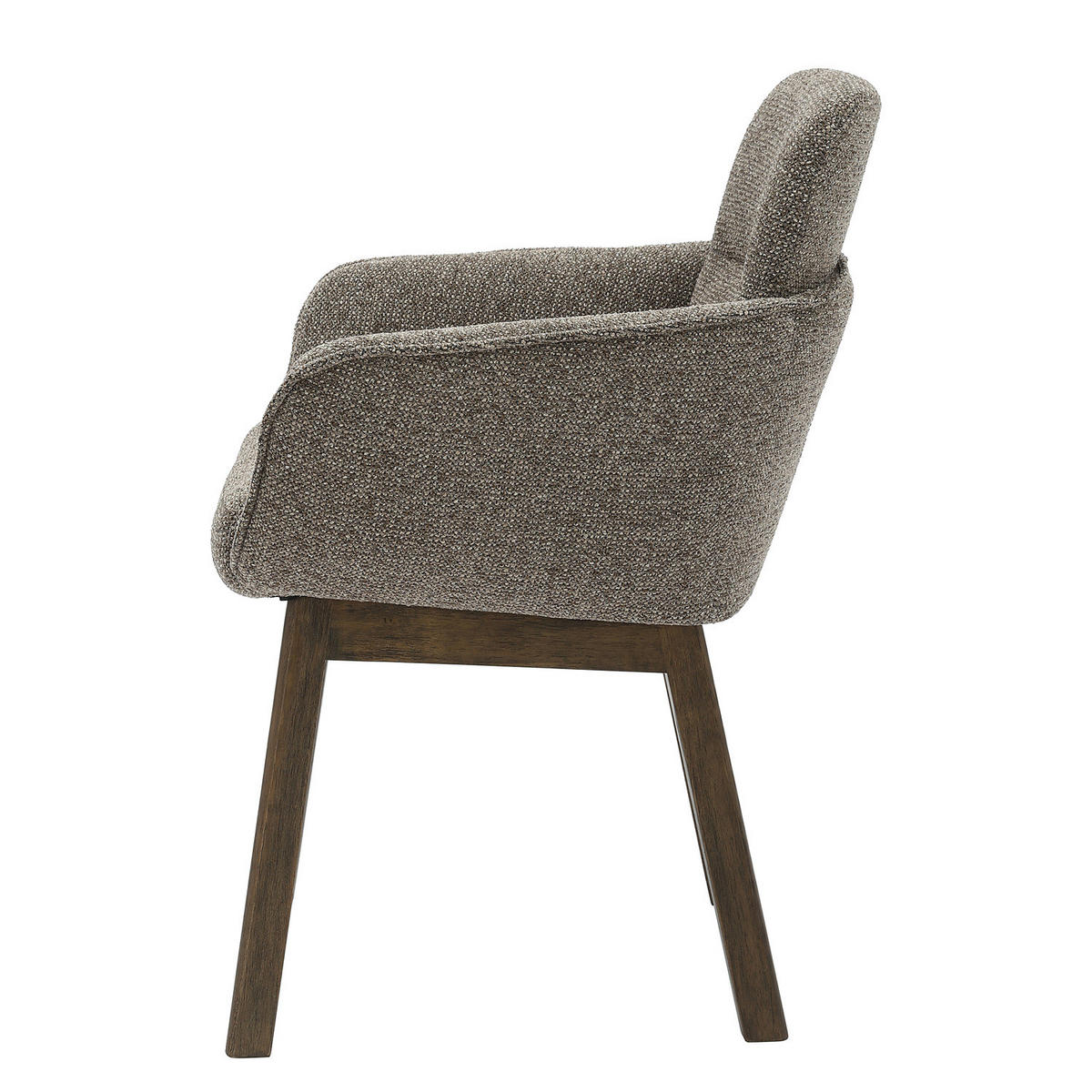 HOME24 Armlehnenstuhl CHAGAS - Beige/Braun, Holz/Kunststoff (61/88/59cm) - home24