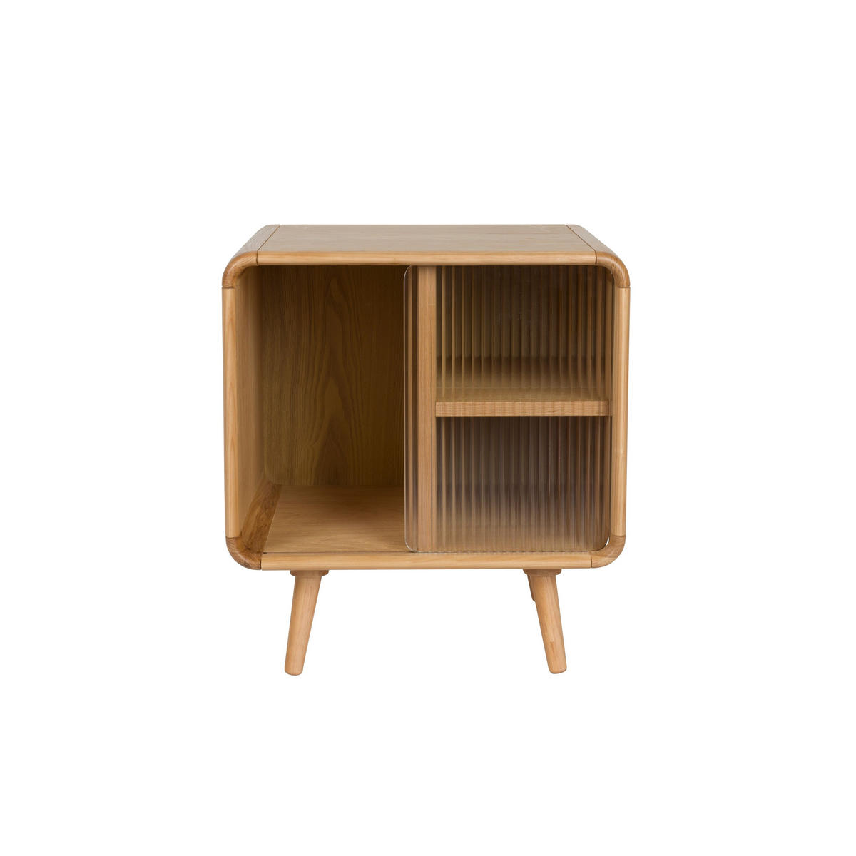 BEISTELLTISCH Rise Nachttisch Natural - Beige, Holz (40/50/55cm) - Zuiver