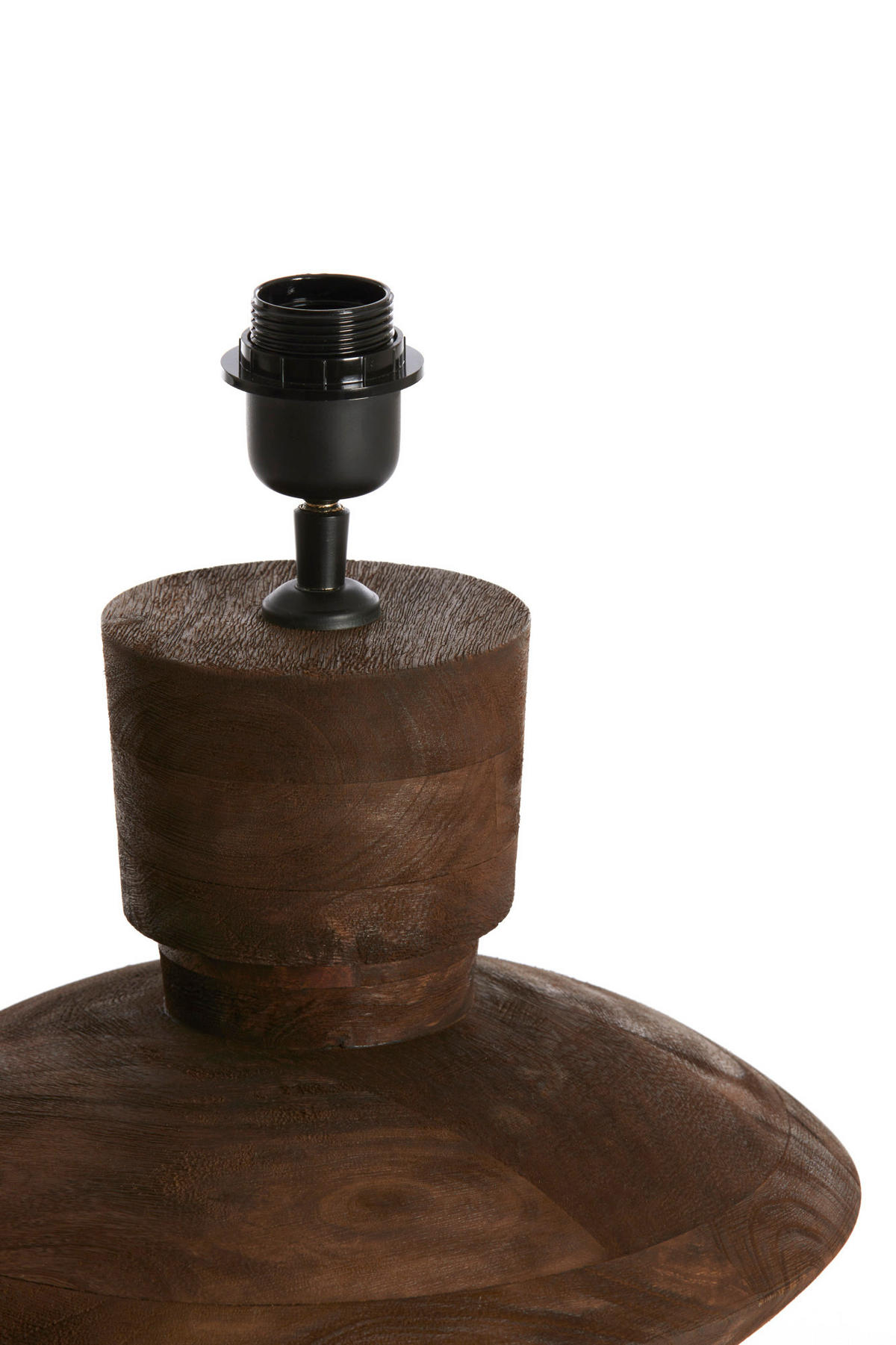 LAMPENFUSS Fiera Braun Ø31/31 cm - Dunkelbraun, Holz (31/31/31cm) - Light & Living