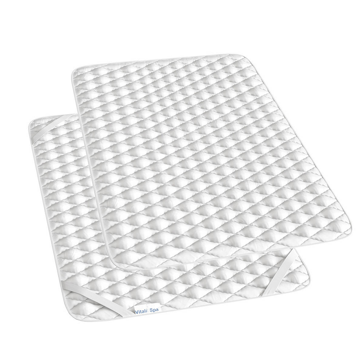 MATRATZENSCHONER Weiß 140 x 200 cm Waschbar bis 60°C trocknergeeignet - Weiß, Textil - VitaliSpa