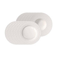 TELLER-SET Manufacture Ice weiß 12er Set - Weiß, Keramik (1/1/1cm) - Villeroy & Boch