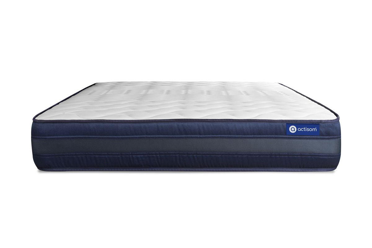 MATRATZE Actiflex tech Taschenfederkern und Memory-Schaum 160 x 200 cm h4 - Weiß, Textil (160/200cm) - ACTISOM