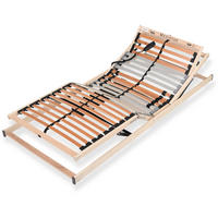 LATTENROST 100x200 cm elektrisch verstellbares Kopf & Fußteil fertig montiert 28 Latten 5 Zonen - Braun, Holz (100/200cm) - Sleepneo