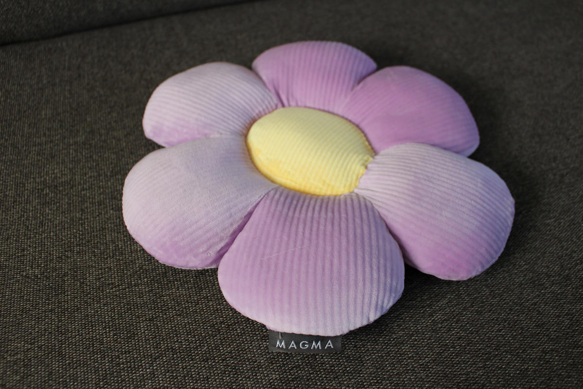 FORMKISSEN klein Blume MINNIE - Lila, Textil (30cm) - Magma Heimtexx