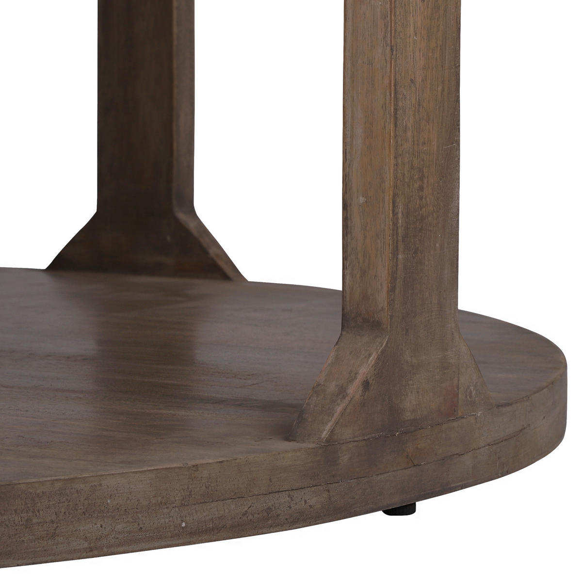 COUCHTISCH Ø100x45 cm rund Natur handgefertigt aus Mangoholz - Naturfarben, Holz (100/45/100cm) - WOMO-DESIGN