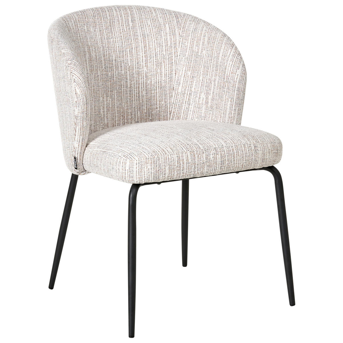 ESSZIMMERSTUHL 2er-Set Weiß/Bunt Zana - Multicolor/Weiß, Textil (55/81/56cm) - Beliani