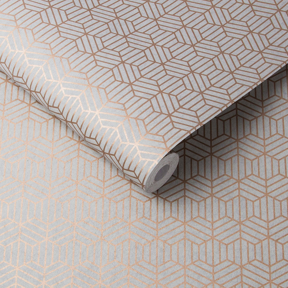 VLIESTAPETE - Echo Stone - Grau, Papier/Kunststoff (52/1005cm) - Graham & Brown