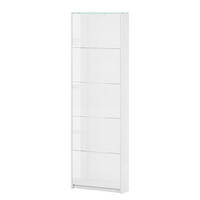 SCHUHKIPPER - MDF - Weiß Hochglanz, Holzwerkstoff (64/197/18cm) - home24