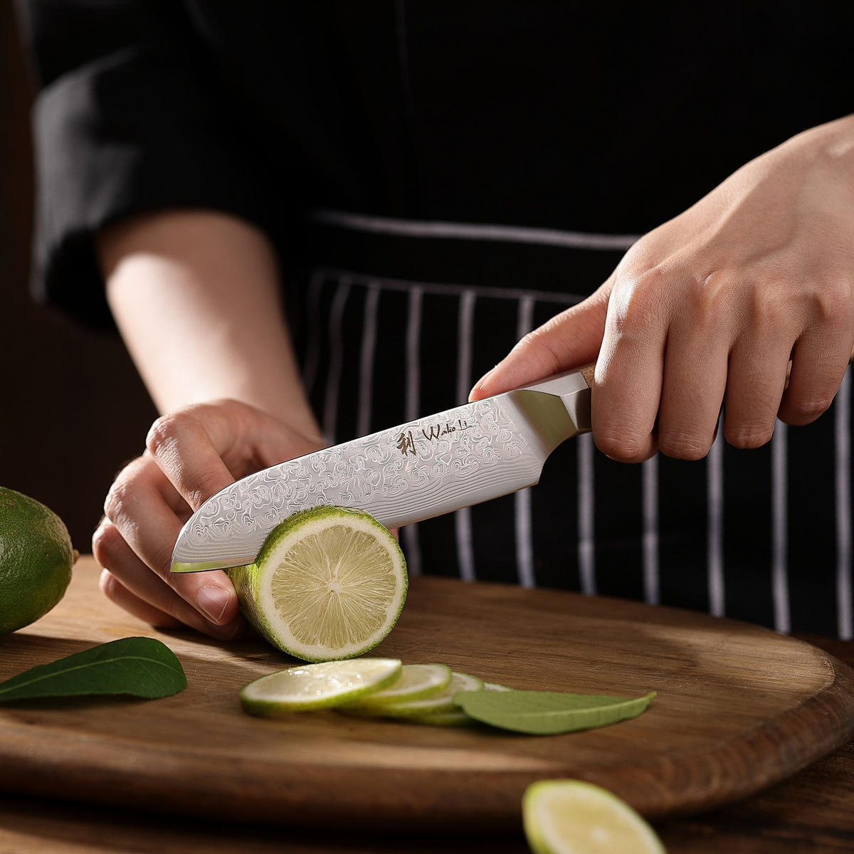 SANTOKUMESSER 12 cm - Braun, Metall (24cm) - Wakoli