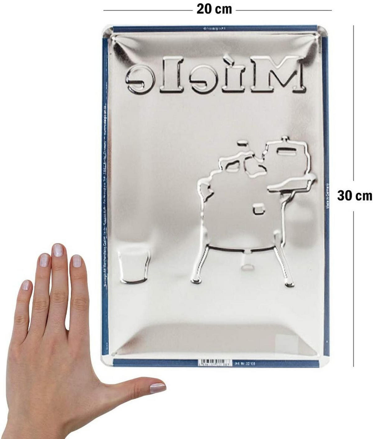 BLECHSCHILD 20/30 cm Miele Waschbottich - Multicolor, Metall (20/30/0.2cm) - Nostalgic-Art