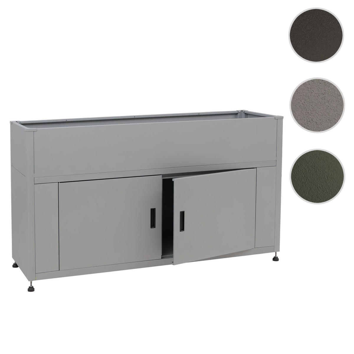 HOCHBEET Grau - Grau, Metall (161/91/51cm) - MCW