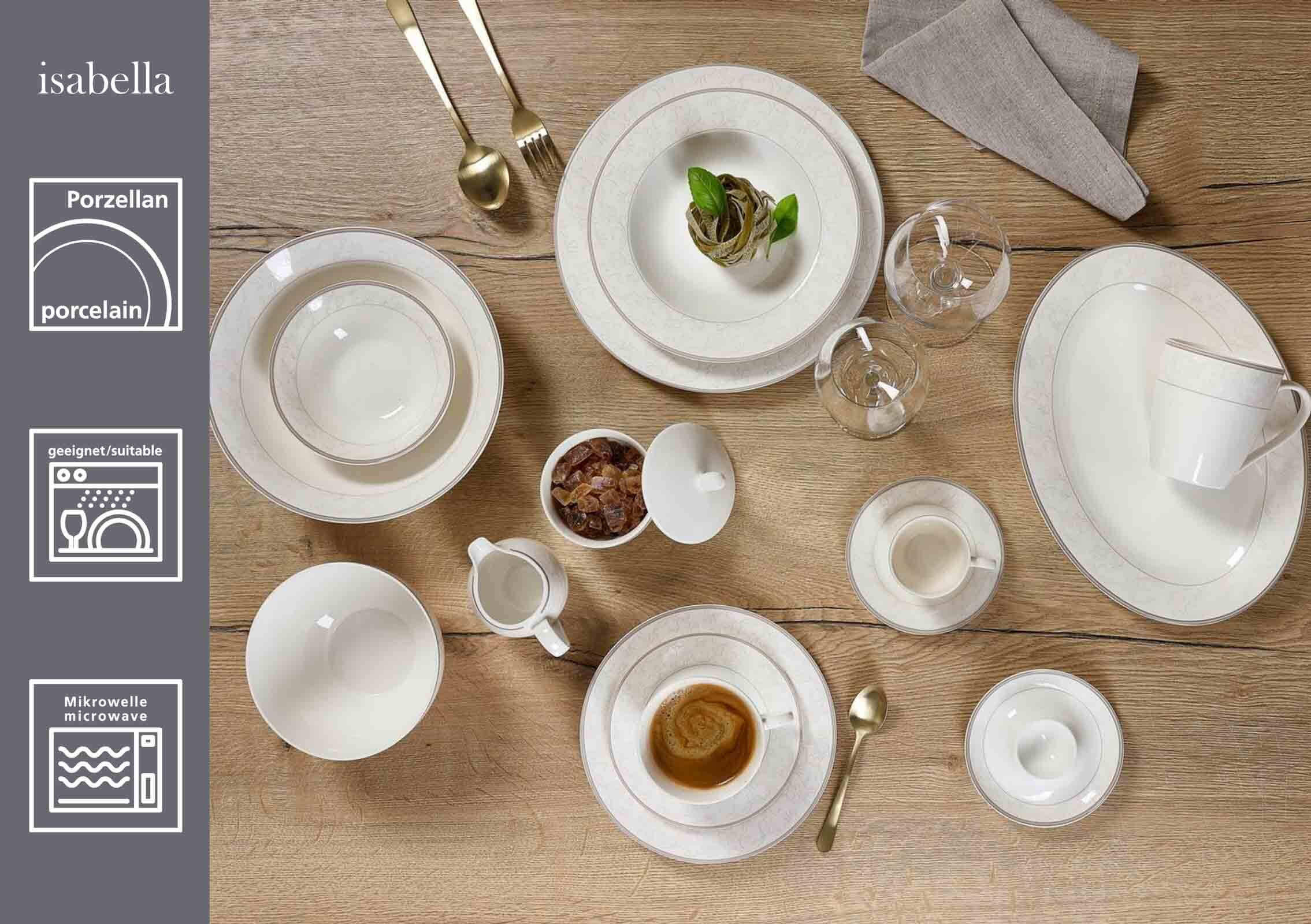 KAFFEETASSEN Isabella beige 250 ml 6er Set - Beige, Keramik (0.25L) - Ritzenhoff Breker