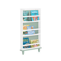 BÜCHERREGAL Kinder Grün-Weiß - Weiß/Grün, Holzwerkstoff (64/120/12cm) - SoBuy