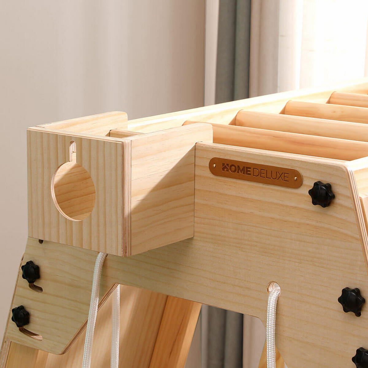 KLETTERGERÜST LIO - Naturfarben, Holz (121/121/112cm) - Home Deluxe