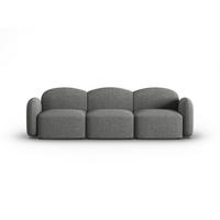 SOFA Blair aus Chenille-Stoff dunkelgrau mischung 3 Sitzplätze - Dunkelgrau, Textil (87/80/272cm) - Micadoni