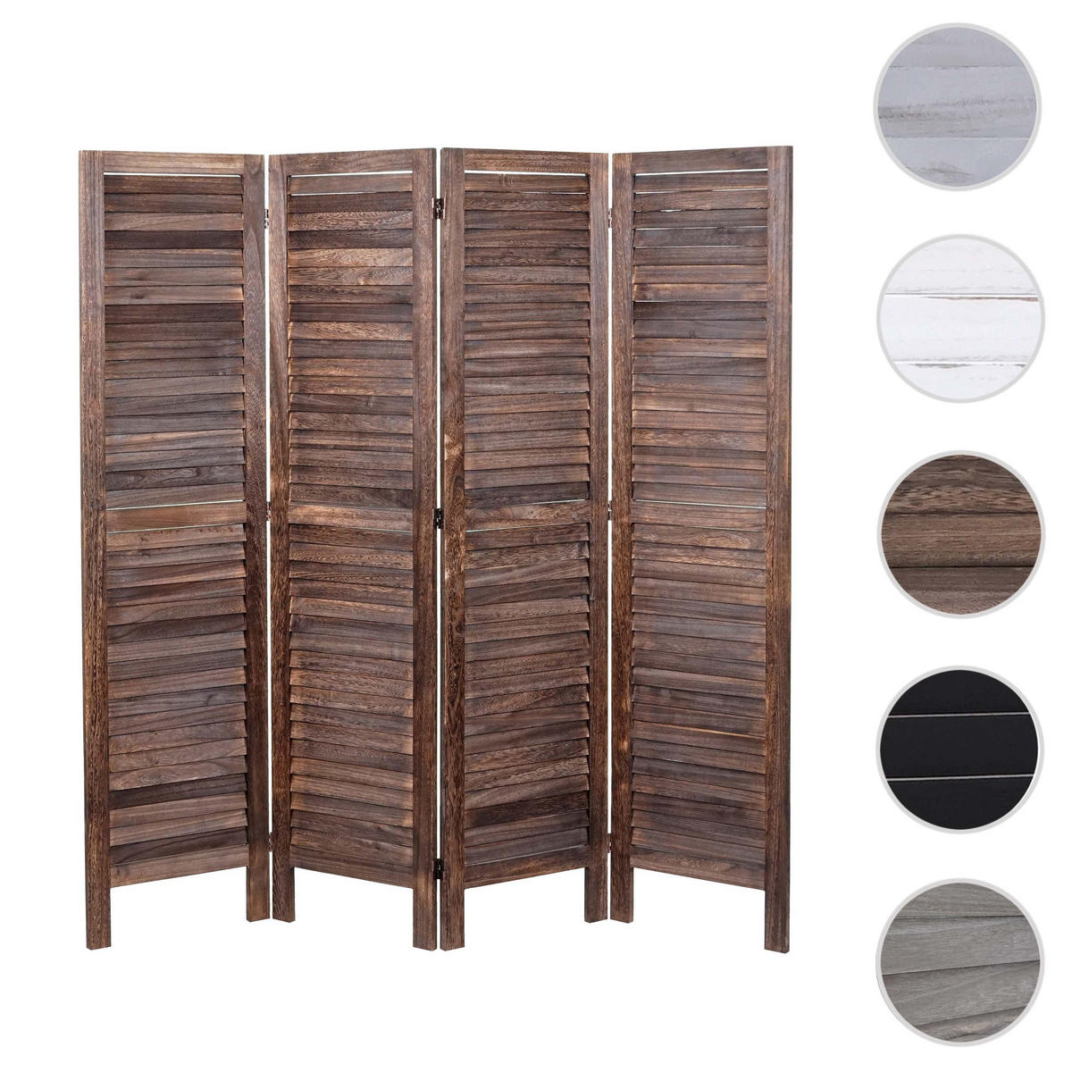 PARAVENT Dunkelbraun - Dunkelbraun, Holz (162/170/2cm) - MCW