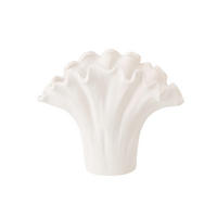 VASE BLUME Weiß - Weiß, Keramik (19.5cm) - J-Line