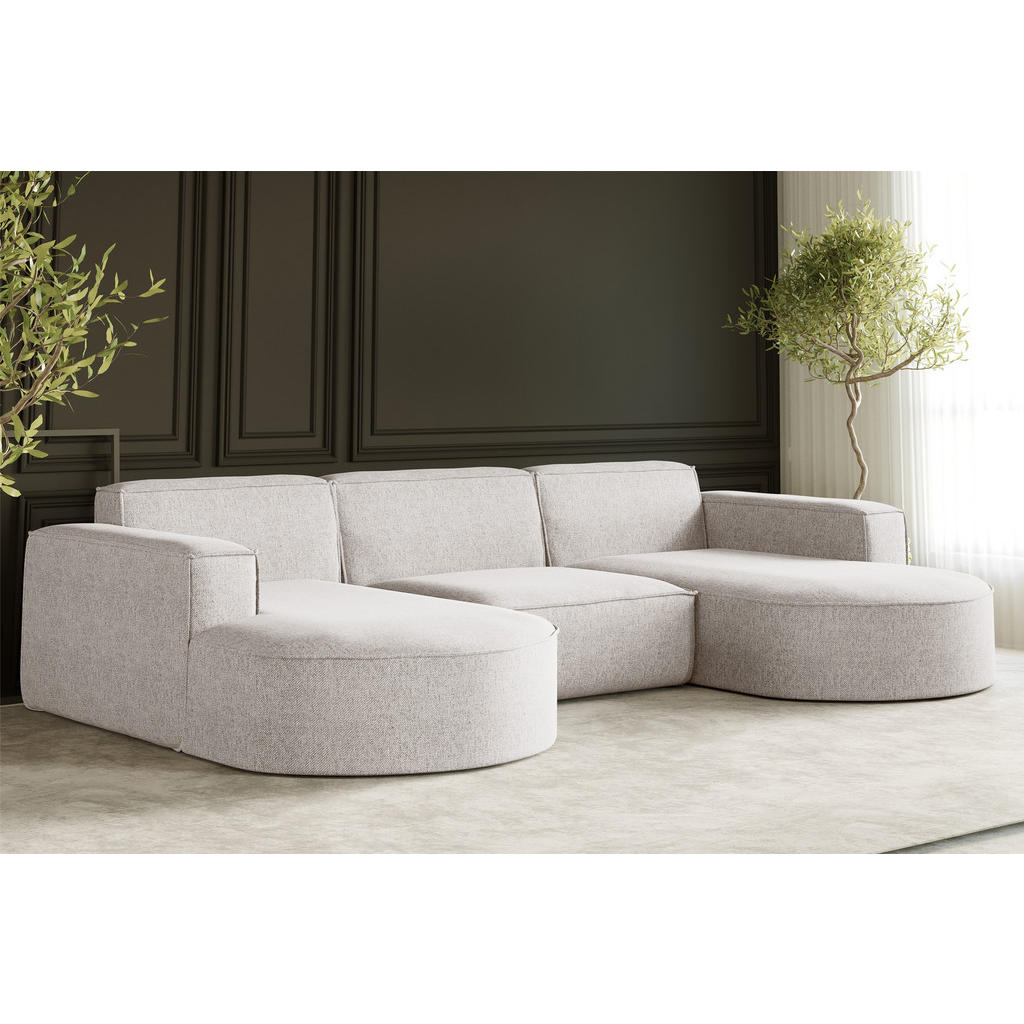 Thumbnail - Kaiser Möbel Ecksofa, Beige, Holz, 299x165 cm, Wohnzimmer, Sofas & Couches, Wohnlandschaften, Ecksofas