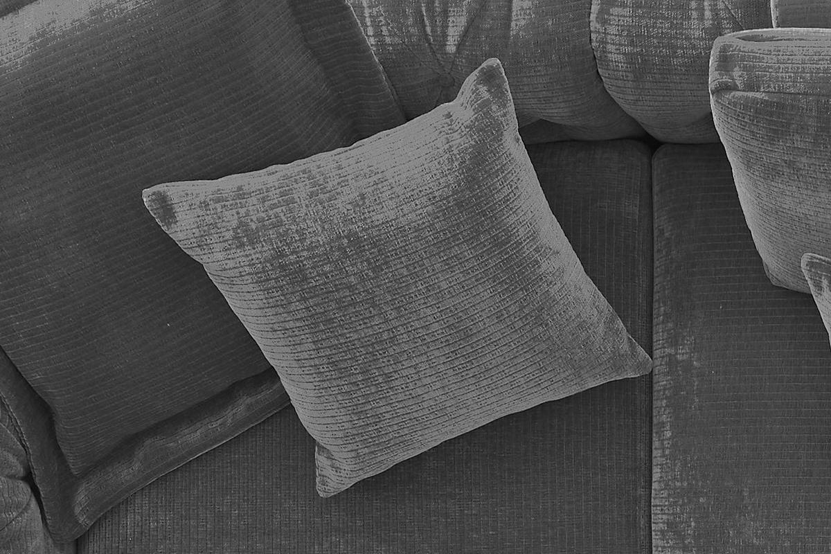 SPITZKISSEN MEDIUM SEPHI Cord - Anthrazit, Textil (50/50cm) - KAWOLA