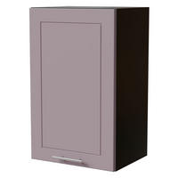 HÄNGESCHRANK Bari W2/45 RAL 4009 pastellviolett (K5) / Schwarz Matt 45 / 32,5 / 72cm - Violett/Schwarz, Holz/Holzwerkstoff (45/72/32.5cm) - Feldmann-Wohnen