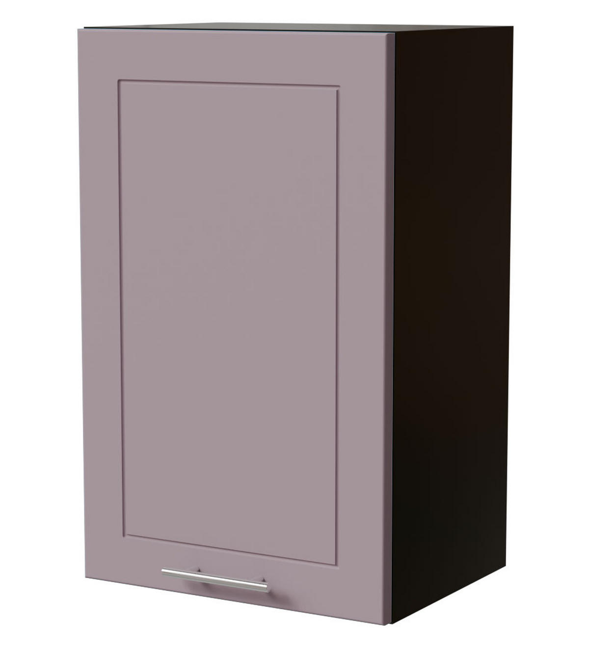 HÄNGESCHRANK Bari W2/45 RAL 4009 pastellviolett (K5) / Schwarz Matt 45 / 32,5 / 72cm - Violett/Schwarz, Holz/Holzwerkstoff (45/72/32.5cm) - Feldmann-Wohnen