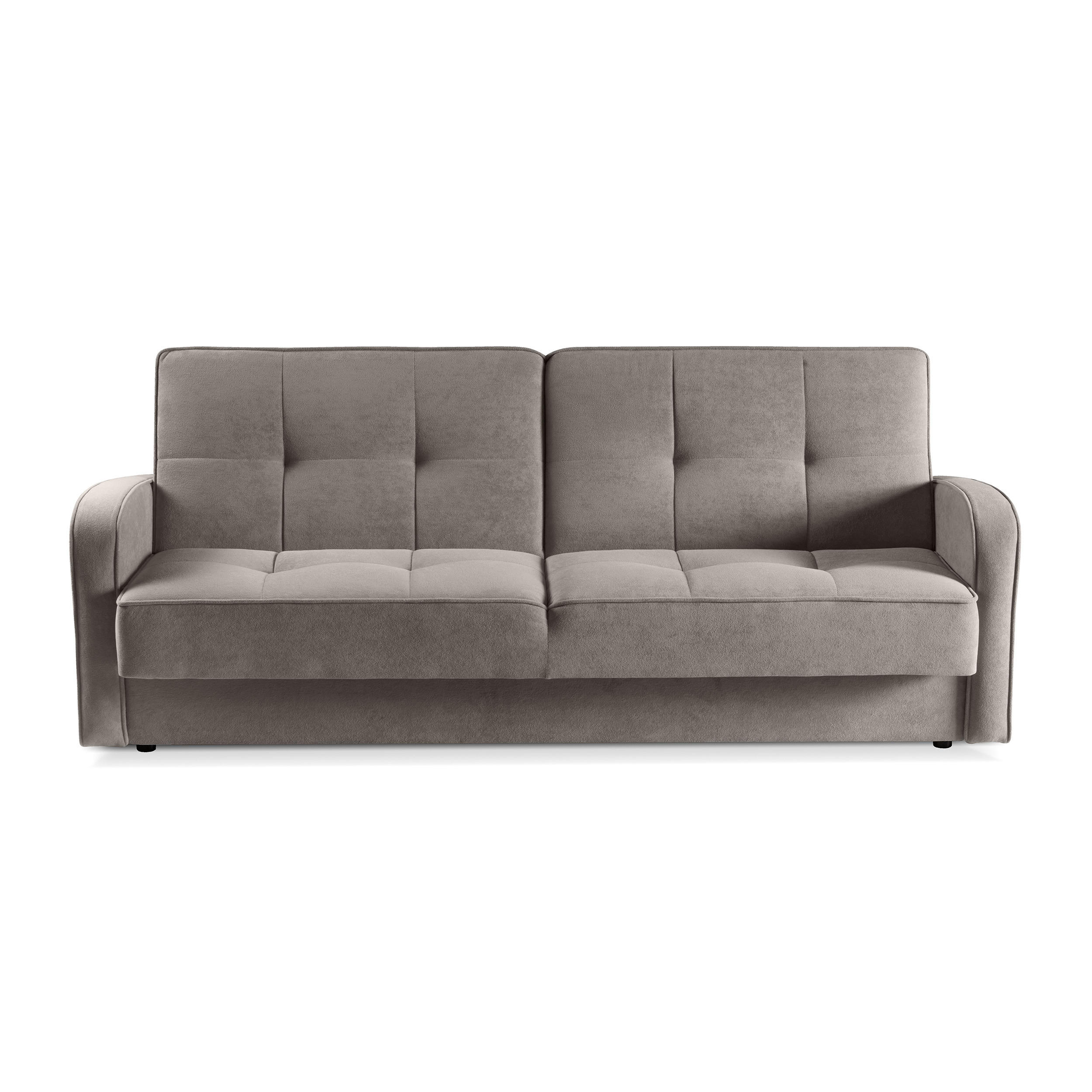 SCHLAFSOFA Pavo 3-Sitzer mit Schlaffunktion, Braun - Braun, Textil (222/90/93cm) - Beautysofa
