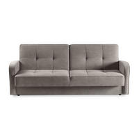 SCHLAFSOFA Pavo 3-Sitzer mit Schlaffunktion, Braun - Braun, Textil (222/90/93cm) - Beautysofa