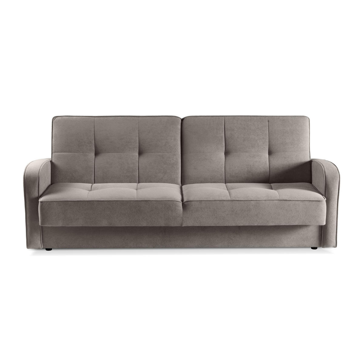 SCHLAFSOFA Pavo 3-Sitzer mit Schlaffunktion, Braun - Braun, Textil (222/90/93cm) - Beautysofa