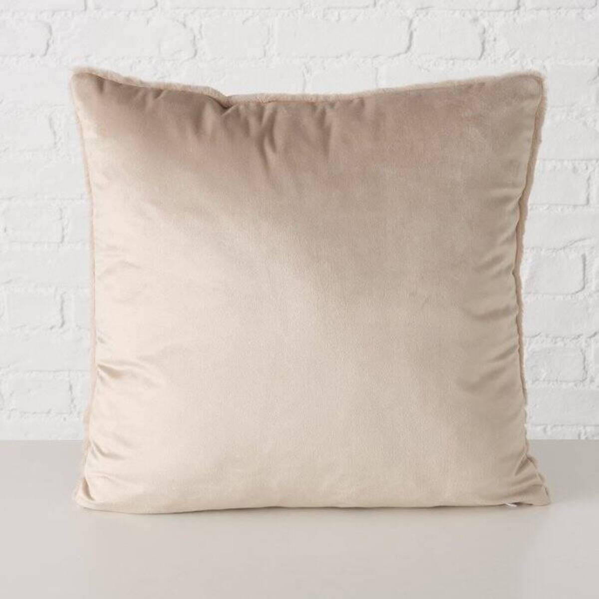 PLÜSCHKISSEN Hope 45/45 cm - Beige, Textil (45/15/45cm) - Boltze Home