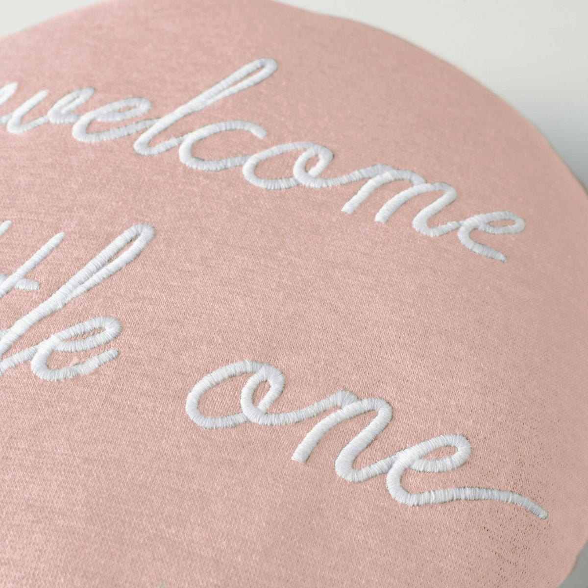 KISSEN Ballon "Welcome Little One" Rosa - Rosa, Textil (30/25cm) - nordic coast company