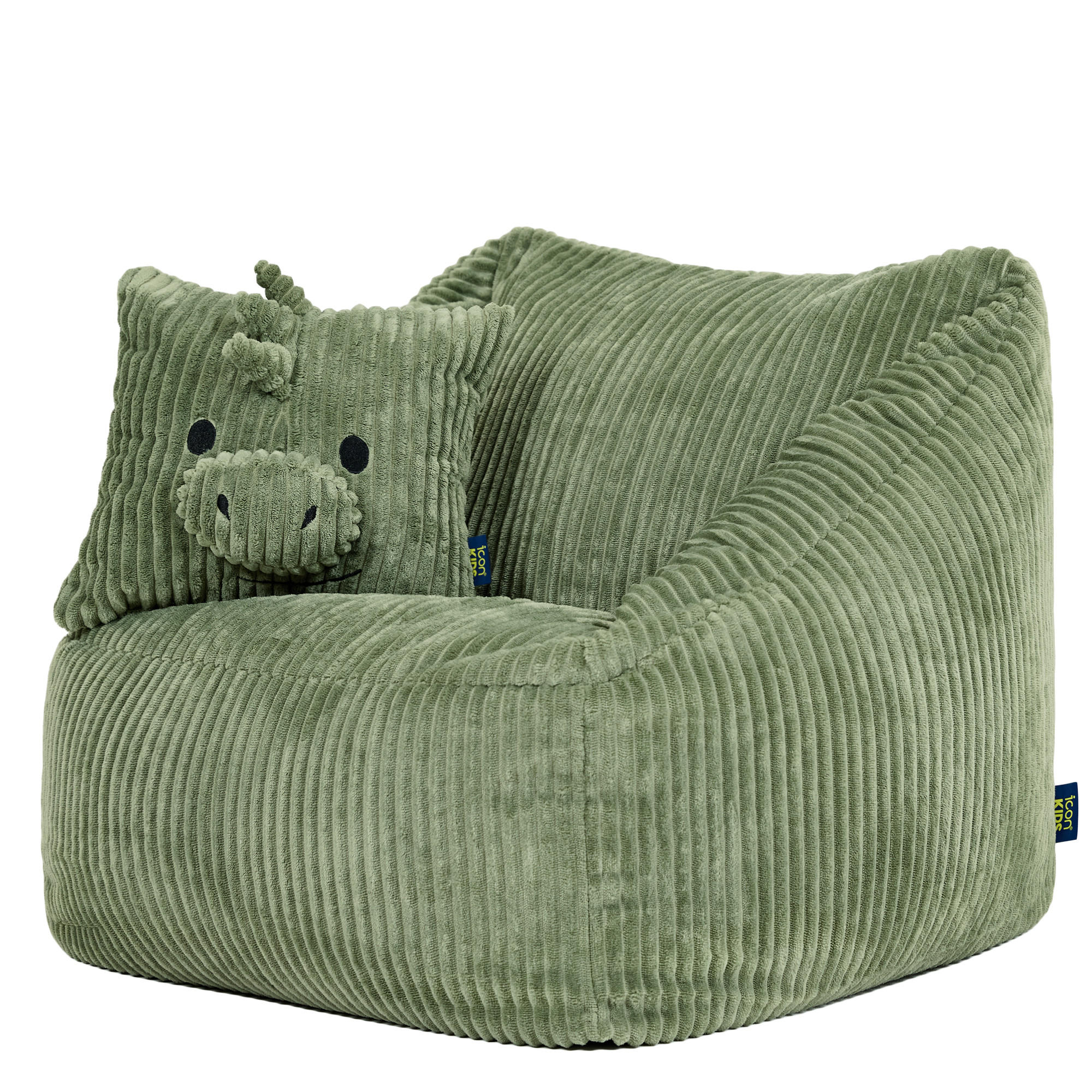KINDERSITZSACK Natalia mit Animalkissen - Salbeigrün, Textil (55/50/55cm) - icon