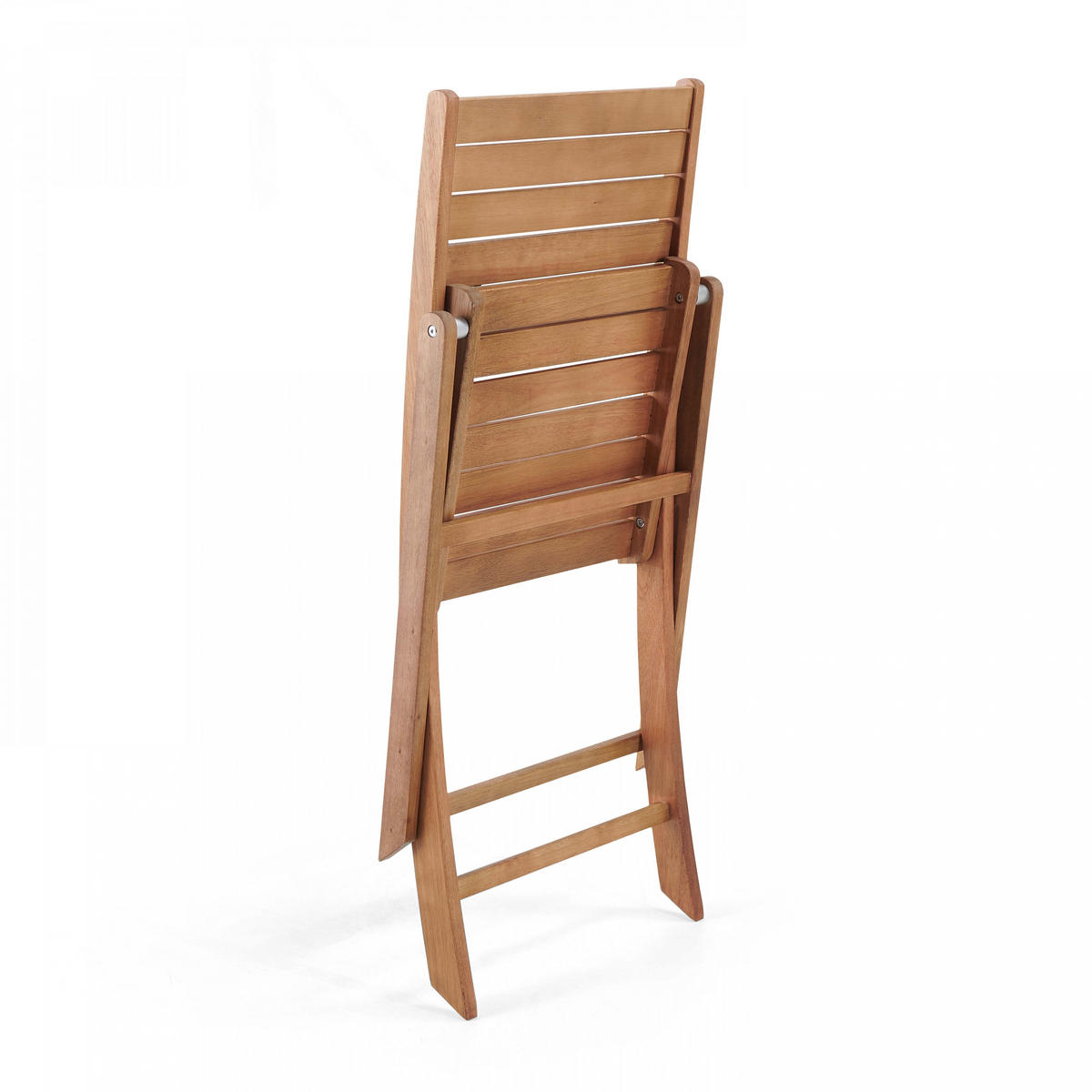 GARTENSTUHL 2-tlg., Holzfarbe - Braun, Holz (53/92/48cm) - Oviala