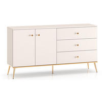 KOMMODE Selgin Kaschmir / Gold 160 / 40 / 85cm - Kaschmir/Goldfarben, Holz/Holzwerkstoff (160/85/40cm) - Feldmann-Wohnen