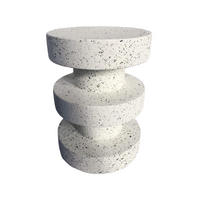 BEISTELLTISCH Weiß 33/33/45 cm - Weiß, Stein (33/33/45cm) - Mobili Rebecca