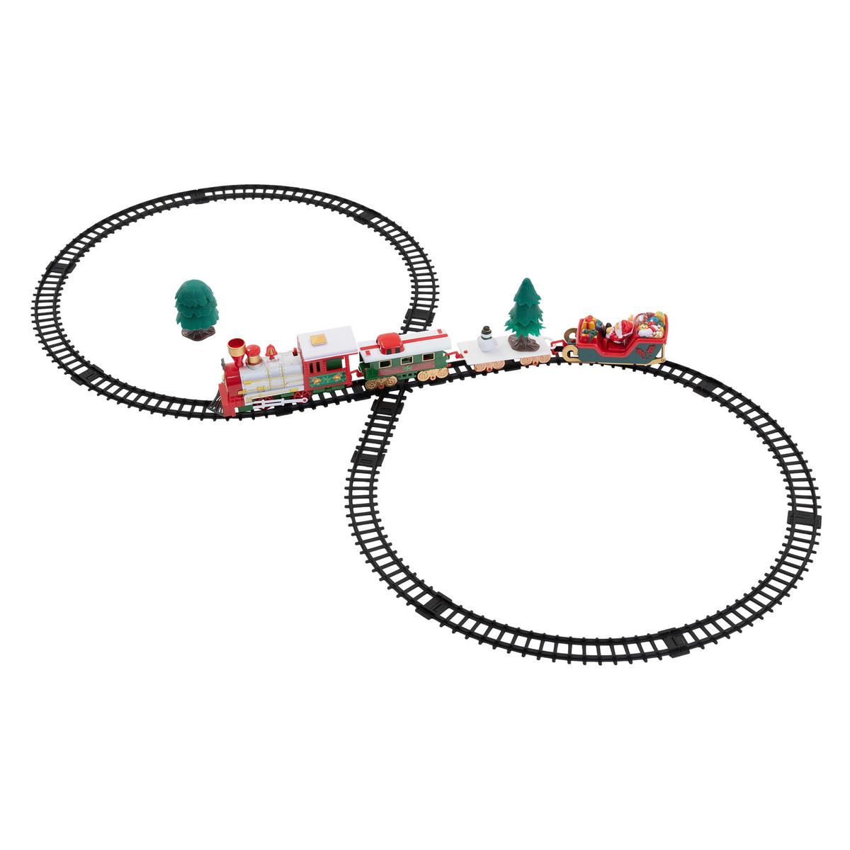 WEIHNACHTSZUG Set 22 Teile - Multicolor, Kunststoff (91/10/44cm) - ECD-Germany